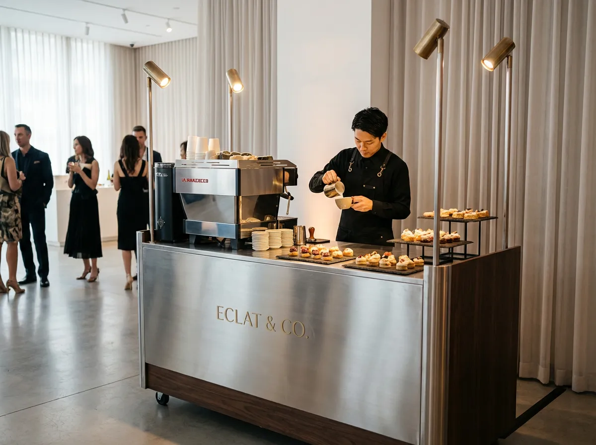 展示会でのコーヒー出張とバリスタ派遣